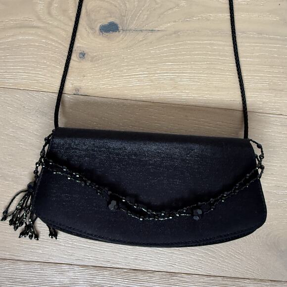 Vintage 90s Y2K Mini Embellished Purse Beaded Fancy Shoulder Bag Evening Clutch - Picture 9 of 9